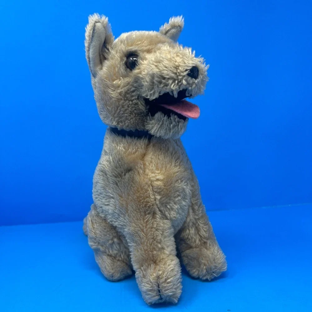 R Dakin German Shepherd Plush 9 Inch Tan Vintage‎ 1975 Stuffed Animal Dog Korea